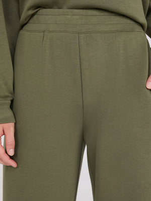 Cloud Fleece Wide-Leg Sweatpants Ivy