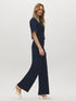 Pull-On Knit Crepe Pant - Woman Wearing Straight Leg Pants - Suzy Shier