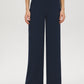 Pull-On Knit Crepe Pant - Woman Wearing Straight Leg Pants - Suzy Shier