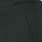 Dk Green Pull-On Straight Leg Pant with Waist Tabs - Woman Wearing Clean Front Trousers - Suzy Shier