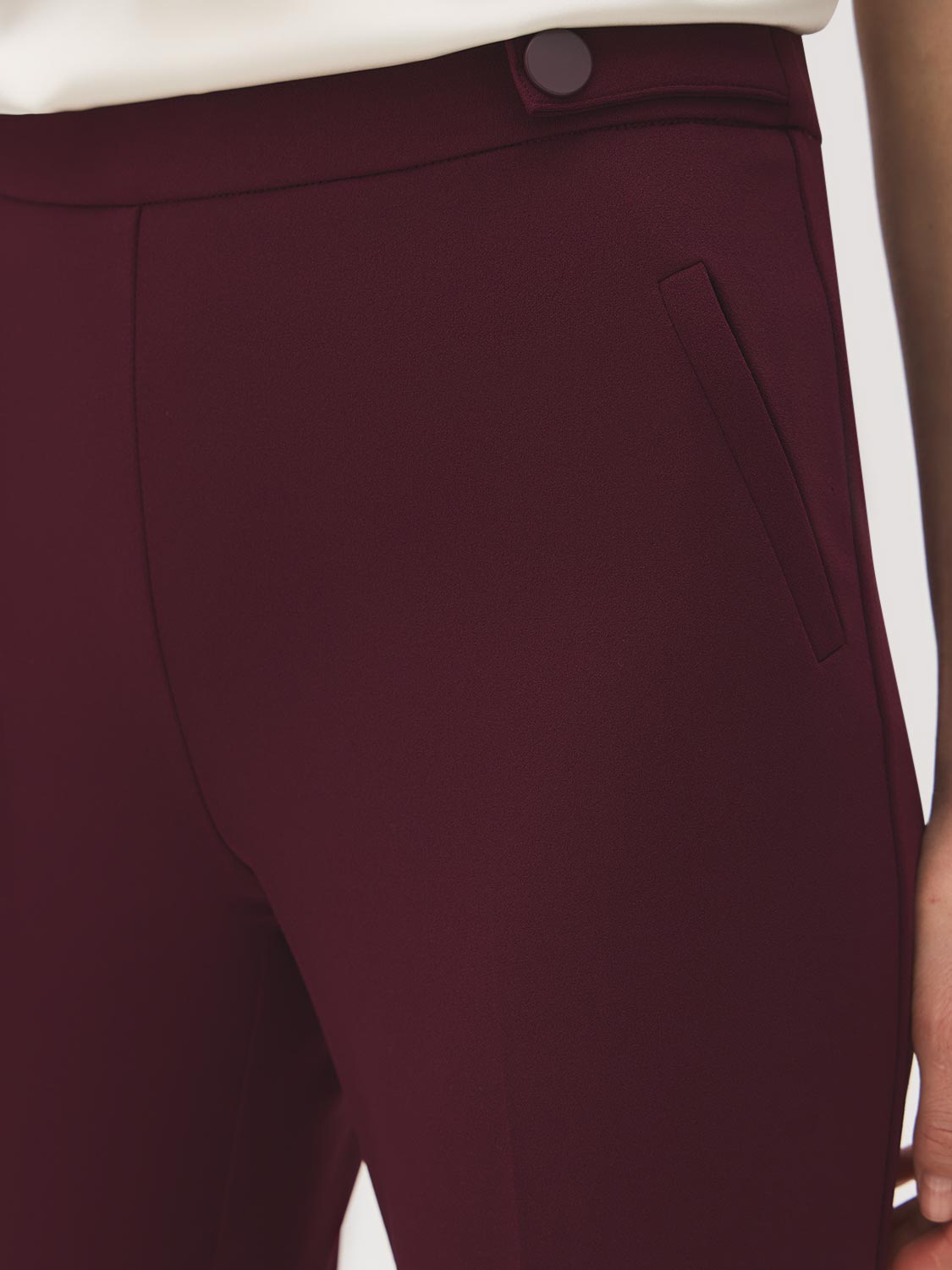 Straight Leg Pants with Waist Tabs
