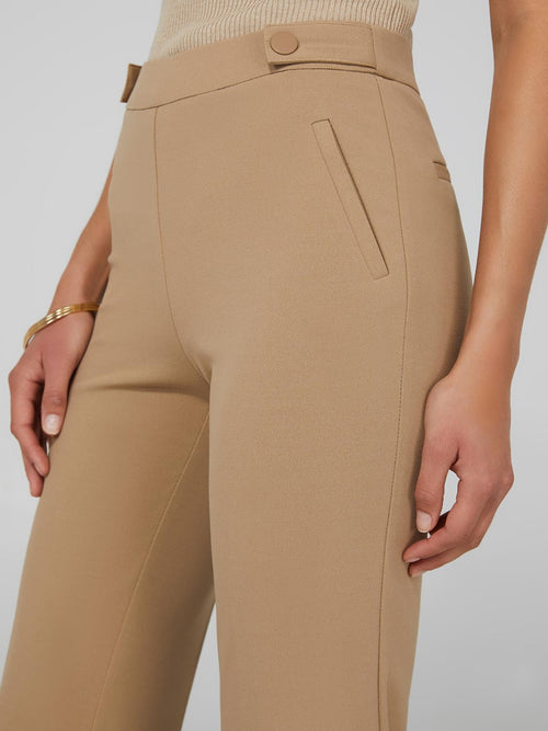 Straight Leg Clean Front Pull-On Pants