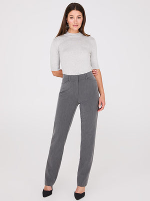 Pantalon droit pleine longueur avec poches obliques Dk Grey