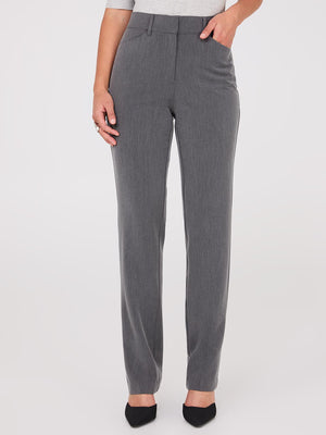 Pantalon droit pleine longueur avec poches obliques Dk Grey