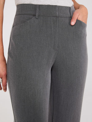 Pantalon droit pleine longueur avec poches obliques Dk Grey