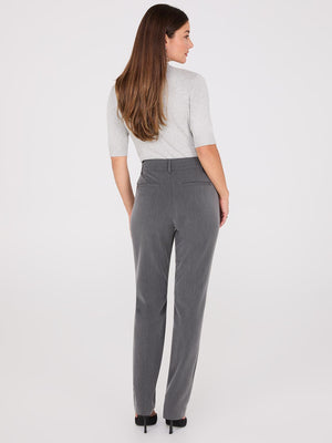 Pantalon droit pleine longueur avec poches obliques Dk Grey