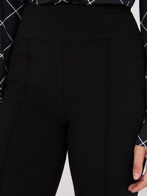 Front Pintuck Straight Leg Pants Black