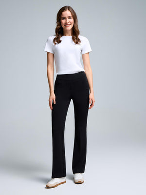 Fit & Flare Pants Black