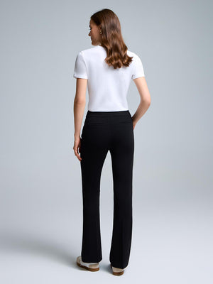 Fit & Flare Pants Black