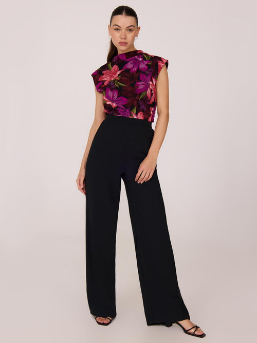Satin Wide-Leg Pants