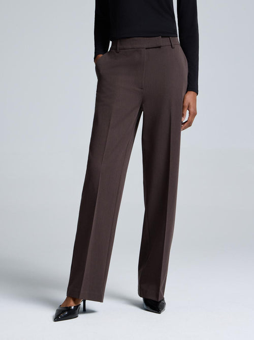 Twill Straight Leg Pants