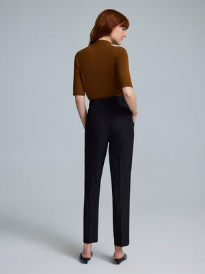 Pinstripe Pants Black