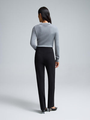 Boot Cut Stretch Pants Black