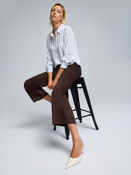 Faux Suede Culotte Pants