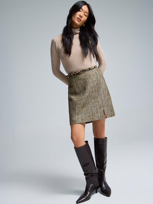 Mini-jupe en tweed Ivy