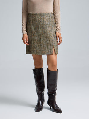 Mini-jupe en tweed Ivy