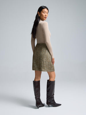 Mini-jupe en tweed Ivy