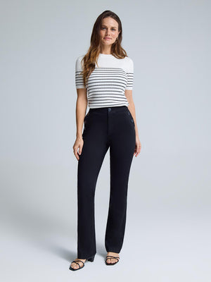 Sailor Mid-Rise Bootcut Jeans Black Rinse