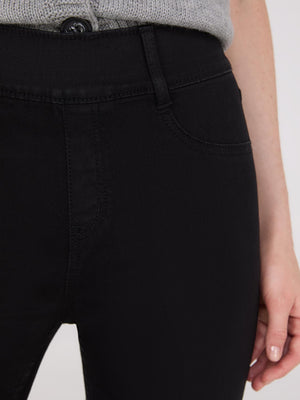 Jean ajusté extensible de pleine longueur Black Rinse