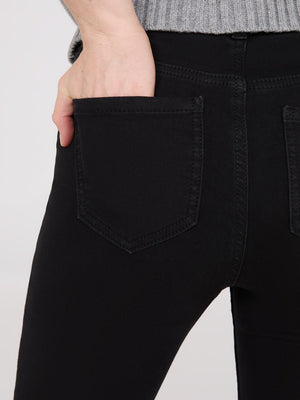 Jean ajusté extensible de pleine longueur Black Rinse