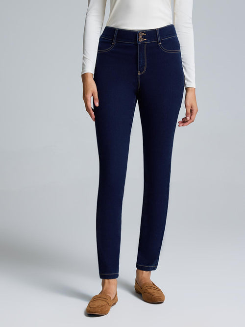 Cotton-Blend Skinny Leg Jeans