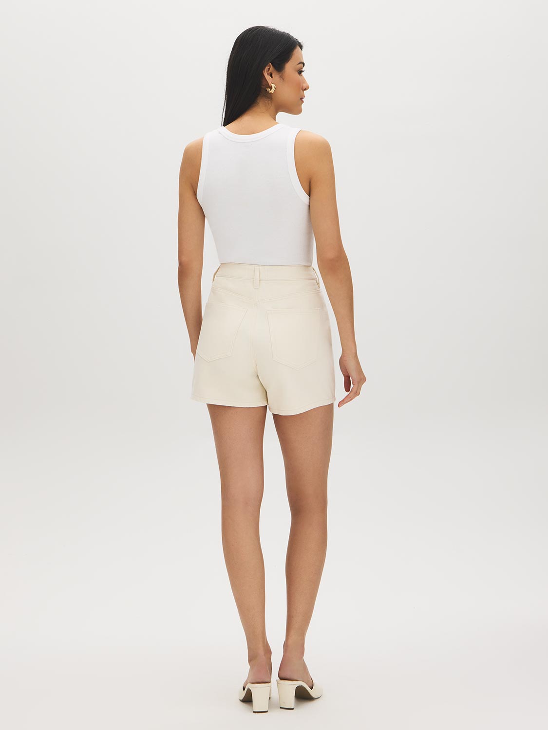 Eyelet Embroidered Denim Shorts | Suzy Shier