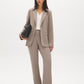 Open-Front Blazer with Stripe Cuff Detail - Suzy Shier