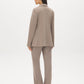 Open-Front Blazer with Stripe Cuff Detail - Suzy Shier