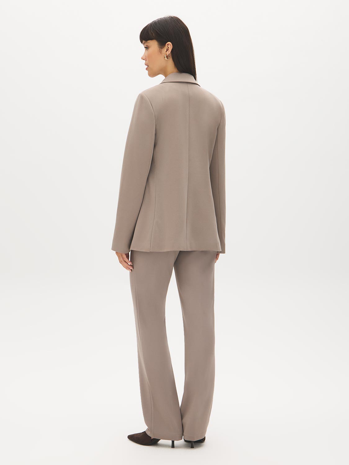 Open-Front Blazer with Stripe Cuff Detail - Suzy Shier