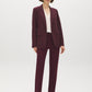 Striped Cuff Open-Front Blazer