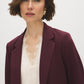 Striped Cuff Open-Front Blazer