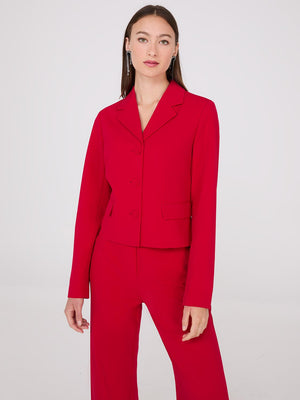 Cropped Blazer Mars Red