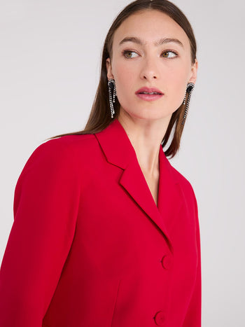 Cropped Blazer Mars Red