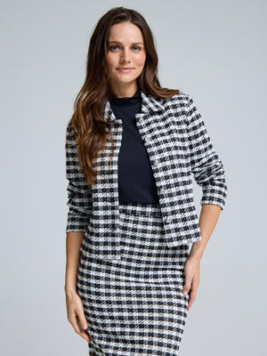 Bouclé Blazer Black