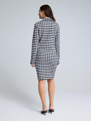 Bouclé Blazer Black