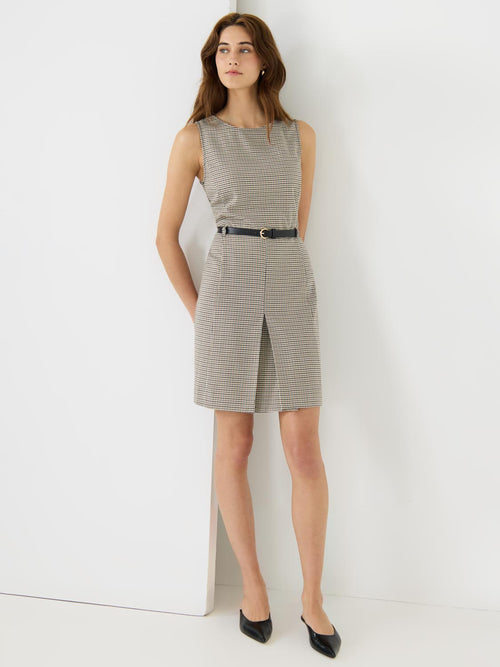 Sleeveless Checkered Dress