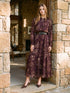 Winetasting Paisley Print Maxi Dress - Front View - Suzy Shier