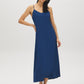 Set Sail Flowy Slip Dress with Adjustable Straps - Woman Wearing V-Neck Midi Dress - Suzy Shier