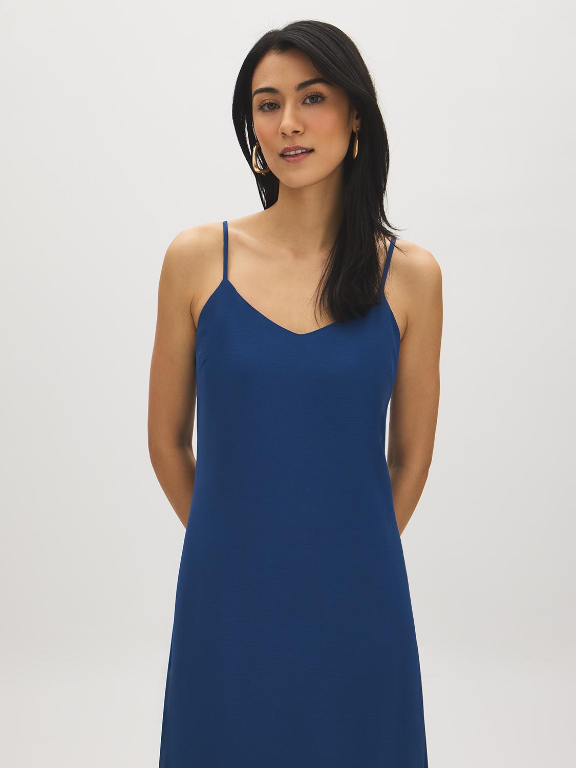 Flowy Slip Dress with Adjustable Straps | Suzy Shier