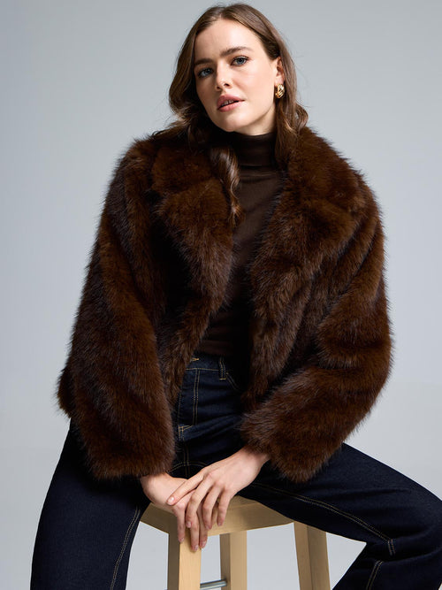 Short Faux Fur Jacket