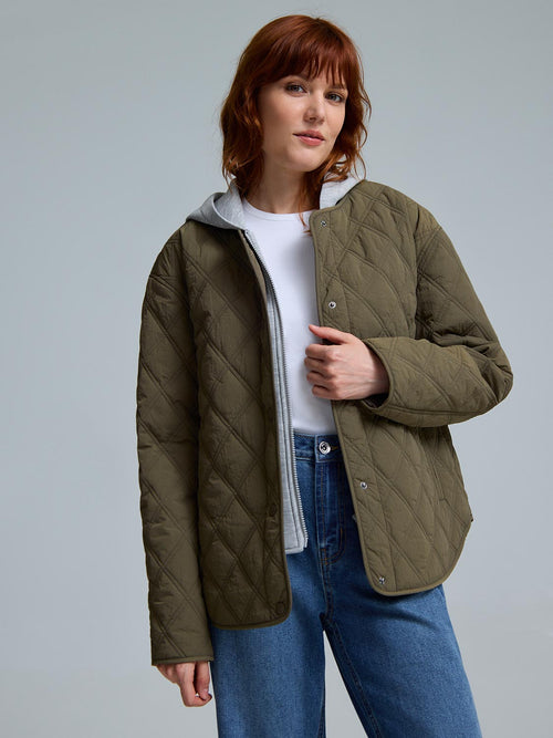 Hooded Quilted Jacket