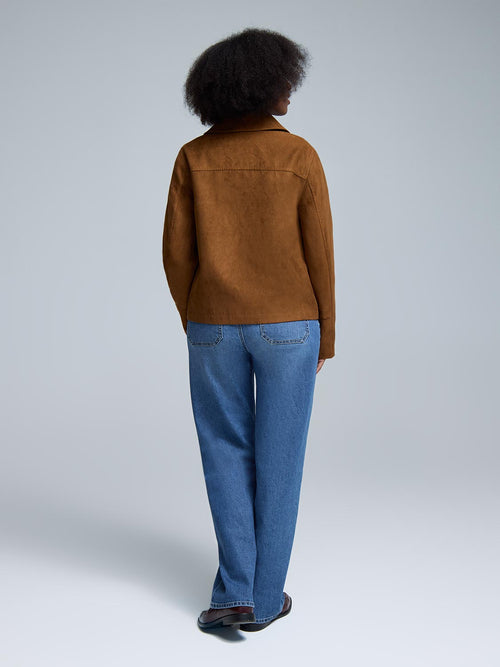 Faux Suede Jacket