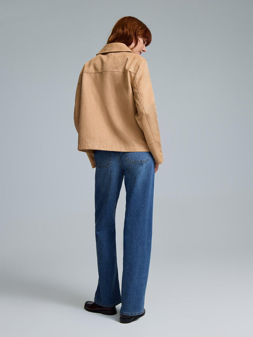 Faux Suede Jacket