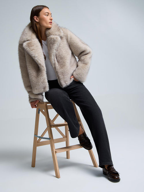 Short Faux Fur Jacket
