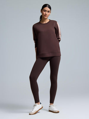 High-Rise Basic Leggings Brown