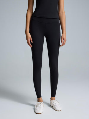 High-Rise Basic Leggings Black
