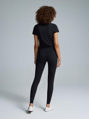 High-Rise Basic Leggings Black