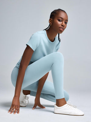 High-Rise Basic Leggings Icy