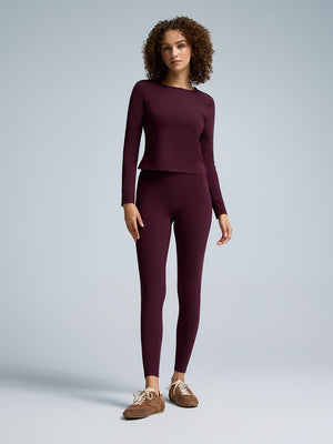 High-Rise Basic Leggings Rumba Red