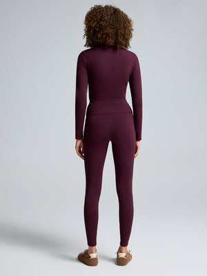 High-Rise Basic Leggings Rumba Red